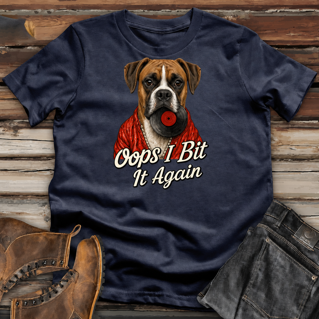 Dog "Oops I Bit It Again" Funny T-Shirt