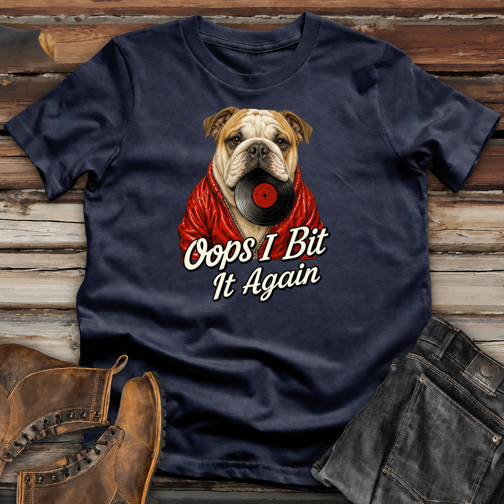 Dog "Oops I Bit It Again" Funny T-Shirt