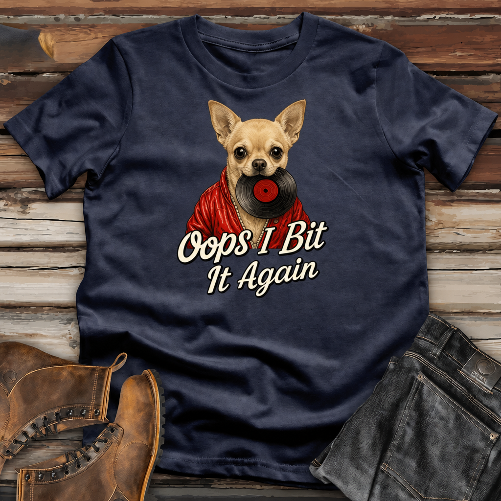 Dog "Oops I Bit It Again" Funny T-Shirt