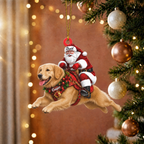 Santa & His Loyal Ride Ornament