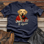 Dog "Oops I Bit It Again" Funny T-Shirt