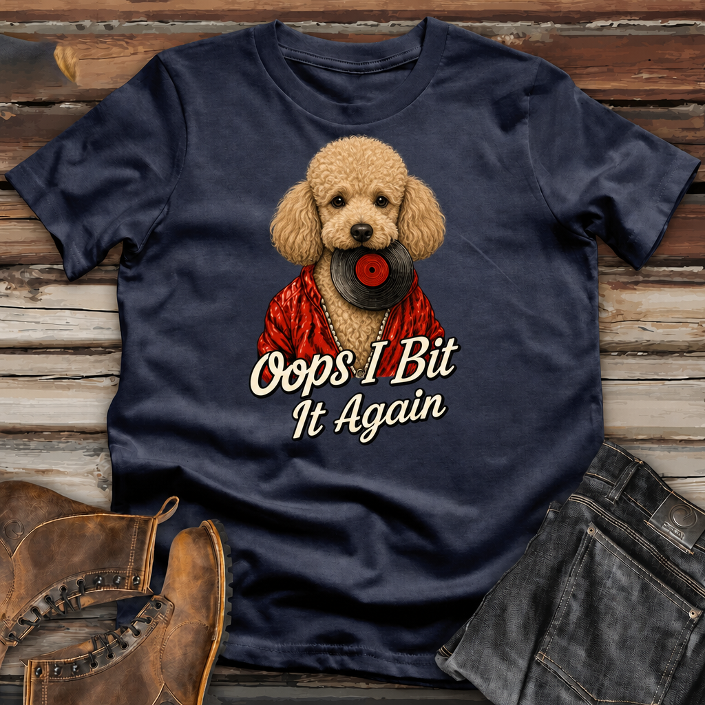 Dog "Oops I Bit It Again" Funny T-Shirt