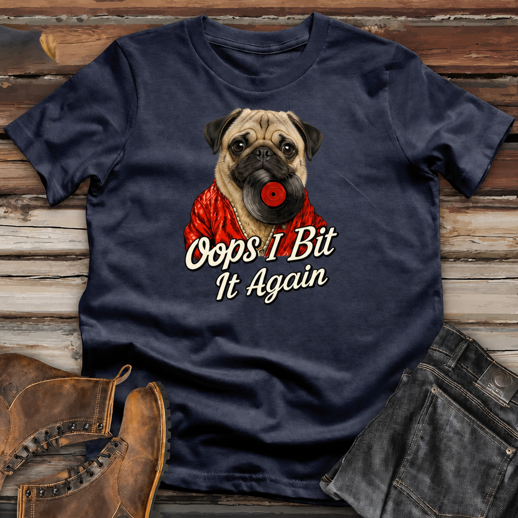 Dog "Oops I Bit It Again" Funny T-Shirt