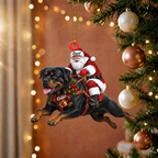 Santa & His Loyal Ride Ornament