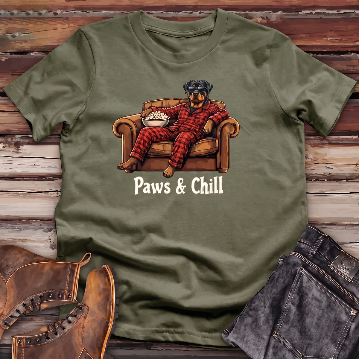 Dog Lazy Sunday Shirt – Paws & Chill