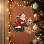 Dog & Mrs. Claus Ornament – Personalized Name
