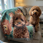 Loyal Hues Pet Throw - Faithful Forest Bloom