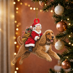 Dog & Mrs. Claus Ornament – Personalized Name