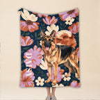 Personalized Dog Blanket – Custom Name & Pet Portrait