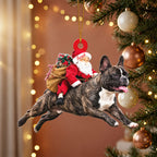 Santa's Dog Express Custom Name Ornament
