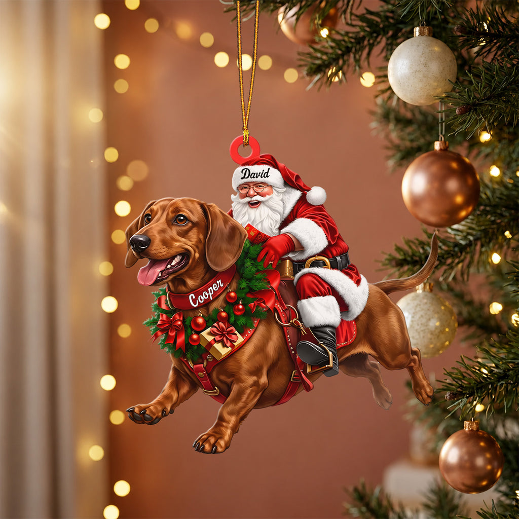 Santa & His Loyal Ride Ornament