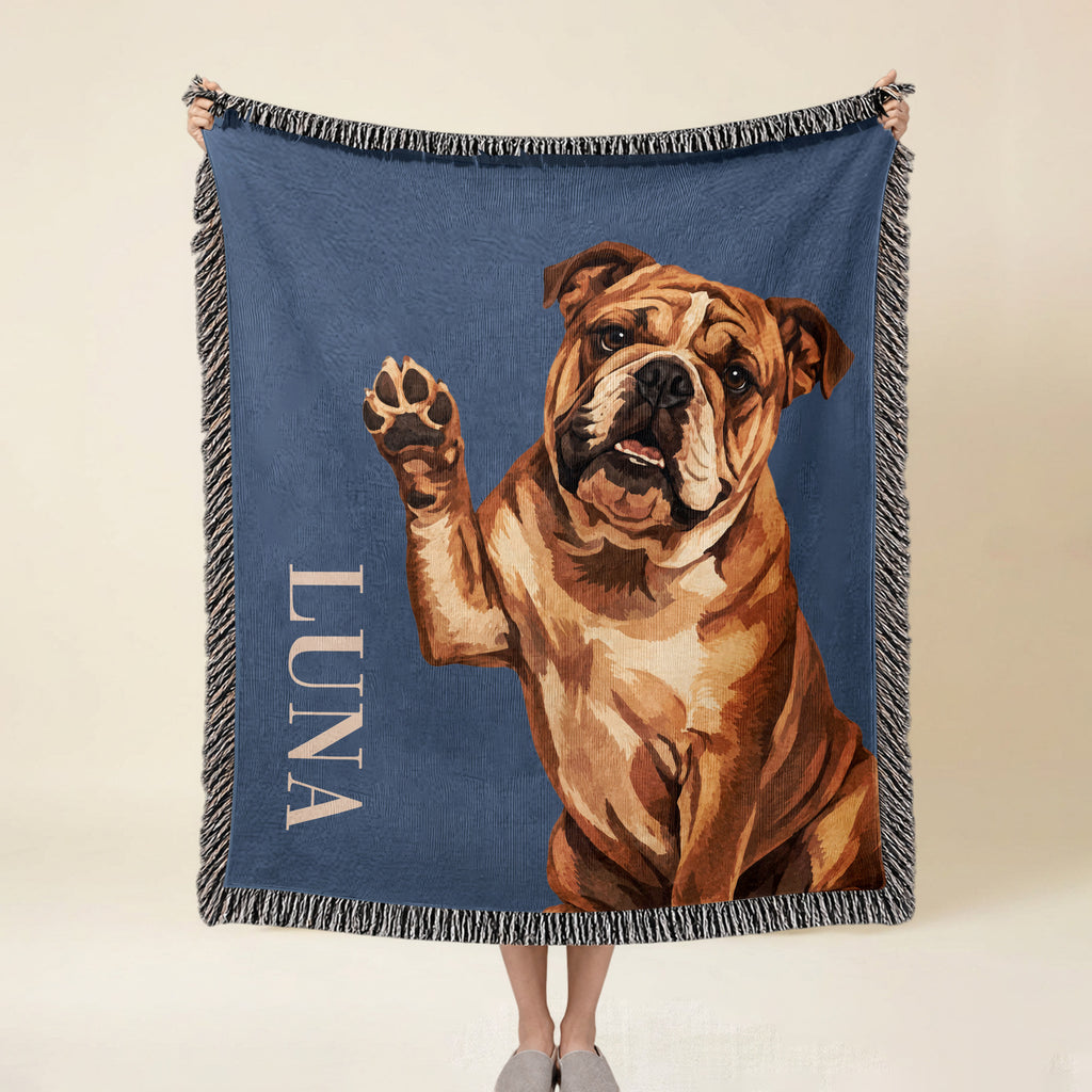 Loyal Hues Pet Throw - Bold Garnet