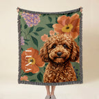 Loyal Hues Pet Throw - Bold Garnet