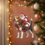 Santa & His Loyal Ride Ornament