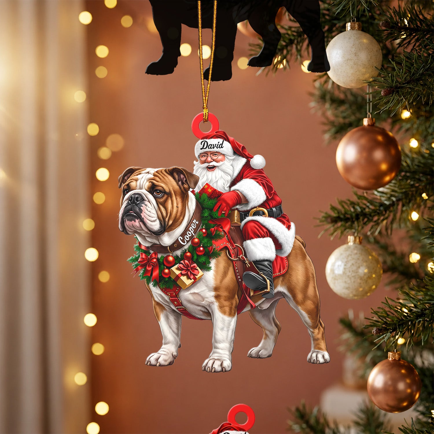Santa & His Loyal Ride Ornament