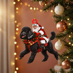 Santa & His Loyal Ride Ornament