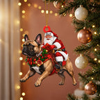 Santa & His Loyal Ride Ornament