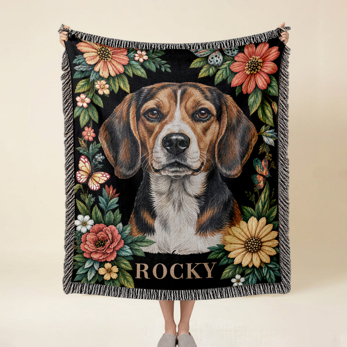 Loyal Hues Pet Throw - Faithful Forest Bloom