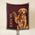 Loyal Hues Pet Throw - Bold Garnet