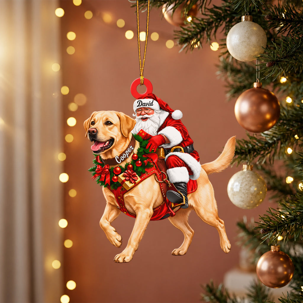 Santa & His Loyal Ride Ornament
