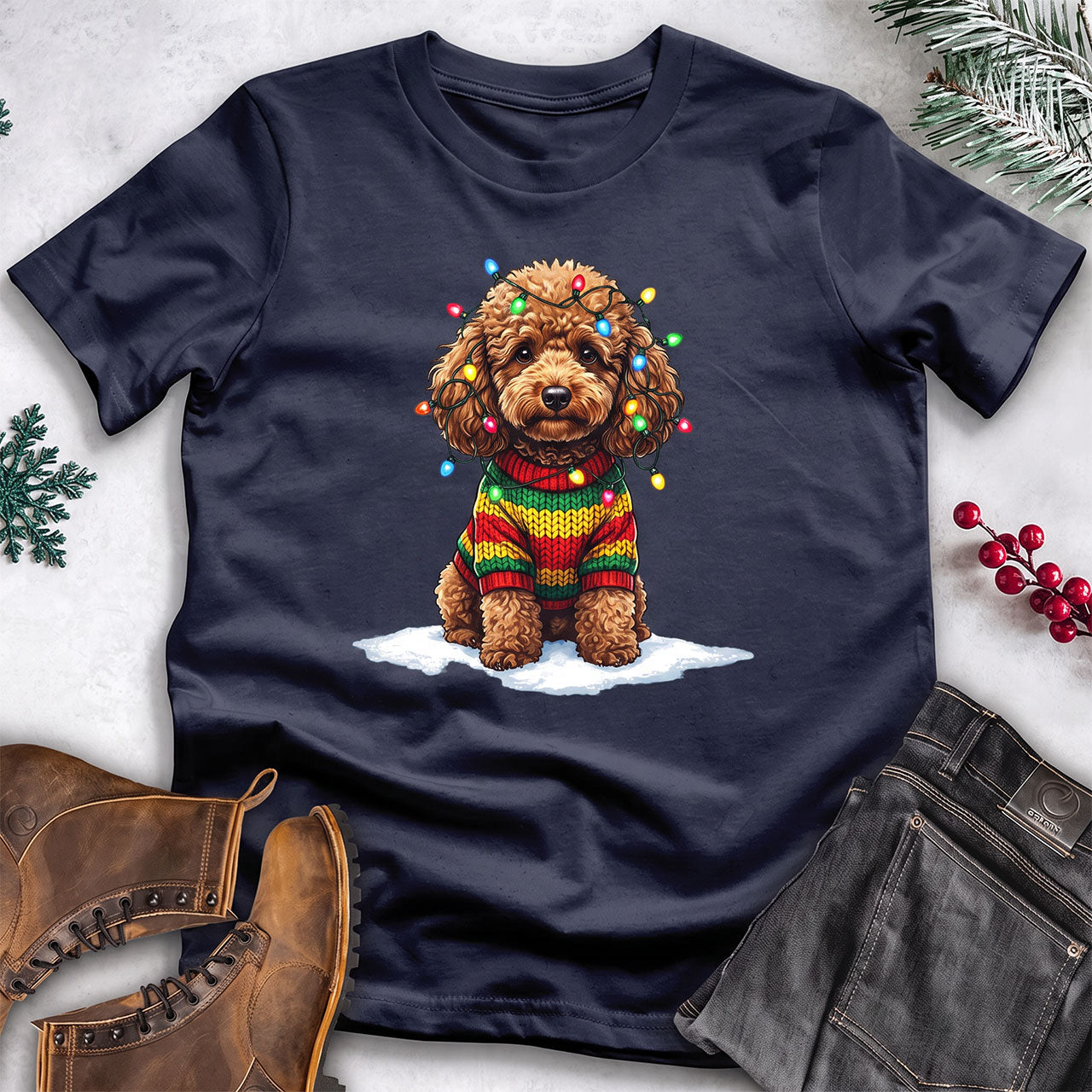 Cozy Dog Christmas Tee