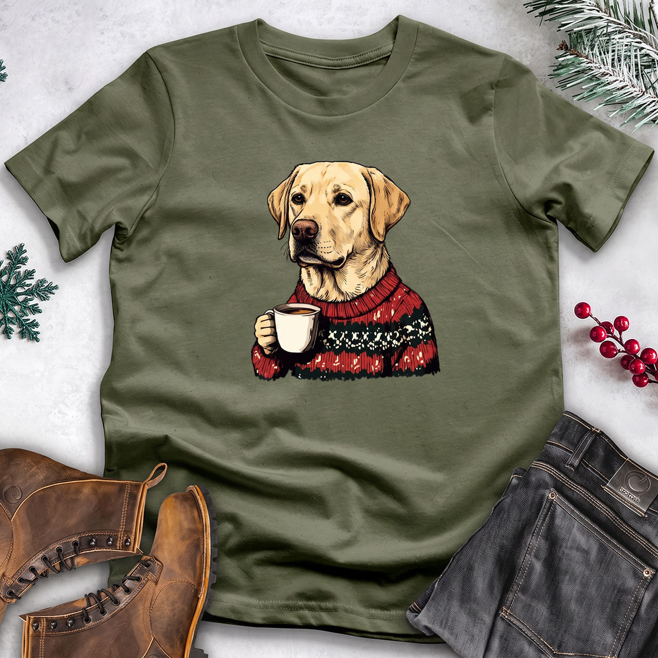 Cozy Sweater Dog Tee